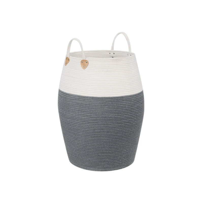 Baumwollseilkorb Grau-Beige
