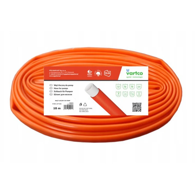 2-lagiger Entwässerungsschlauch Schlauch für Tauchpumpen UV-beständig Förderschlauch Flexischlauch (1" 25mm 10m)