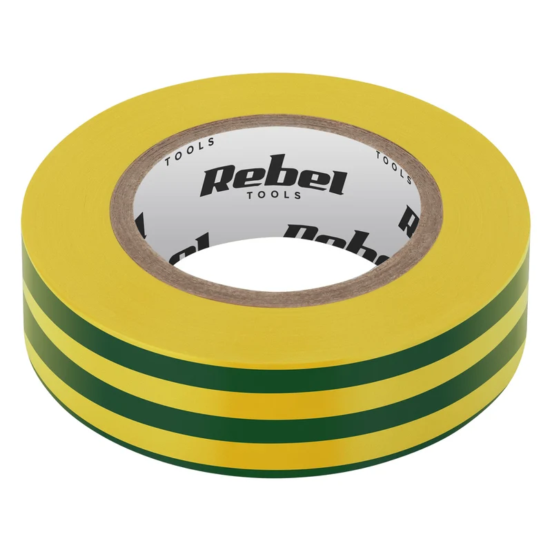REBEL Isolierklebeband (0,13 mm x 19 mm x 20 yd) gelb-grün