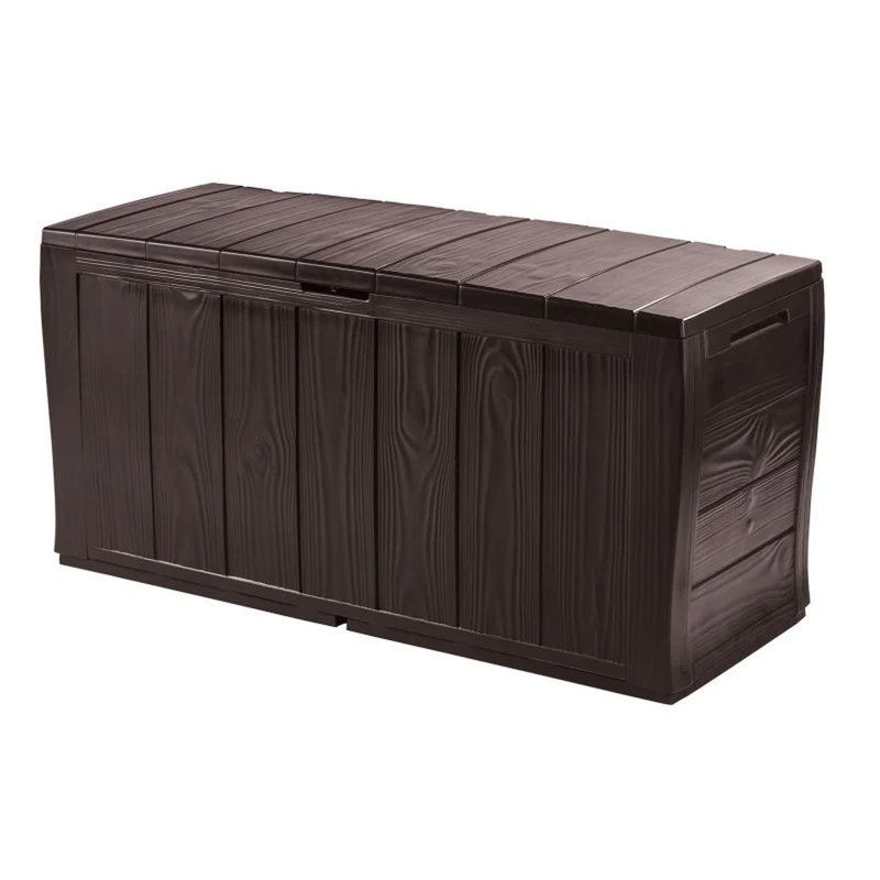 Keter Sherwood 270L Gartenbox Aufgewahrungsbox braun