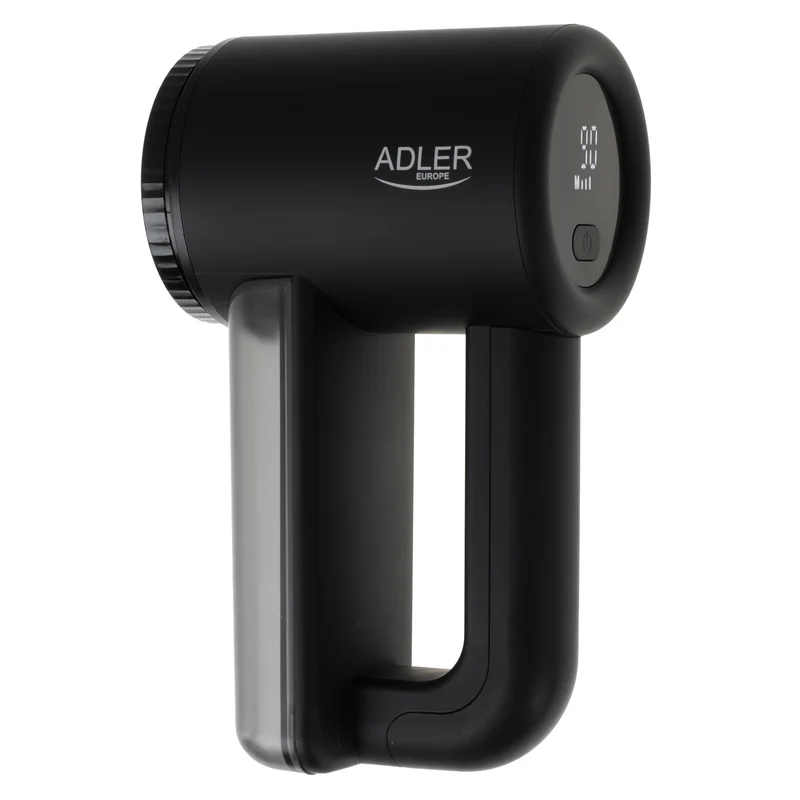 Adler Stoffrasierer, LCD-Display, 3 Geschwindigkeitsstufen, schwarz, AD 9617 black