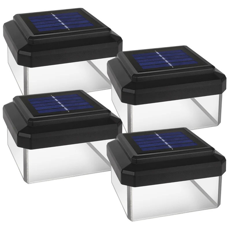 GreenBlue Solar LED-Mastleuchte, 60x60mm, Hüllkurve, GB126, 4 Stück