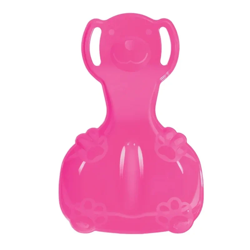 Rutschteller Schneerutscher Polar Bear 2 aus Kunststoff Schnee Porutscher pink
