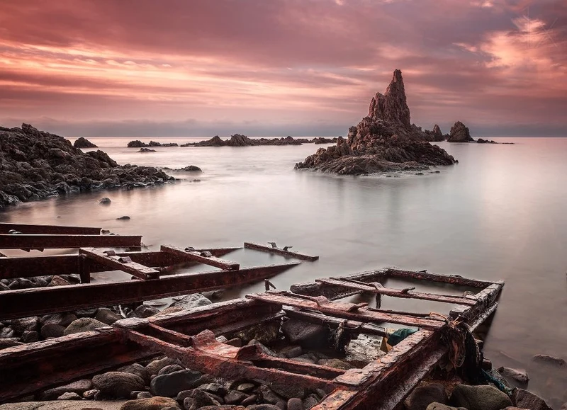 Dramatic Sea Stacks Sunset