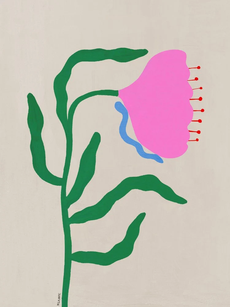 Pink Abstract Flower