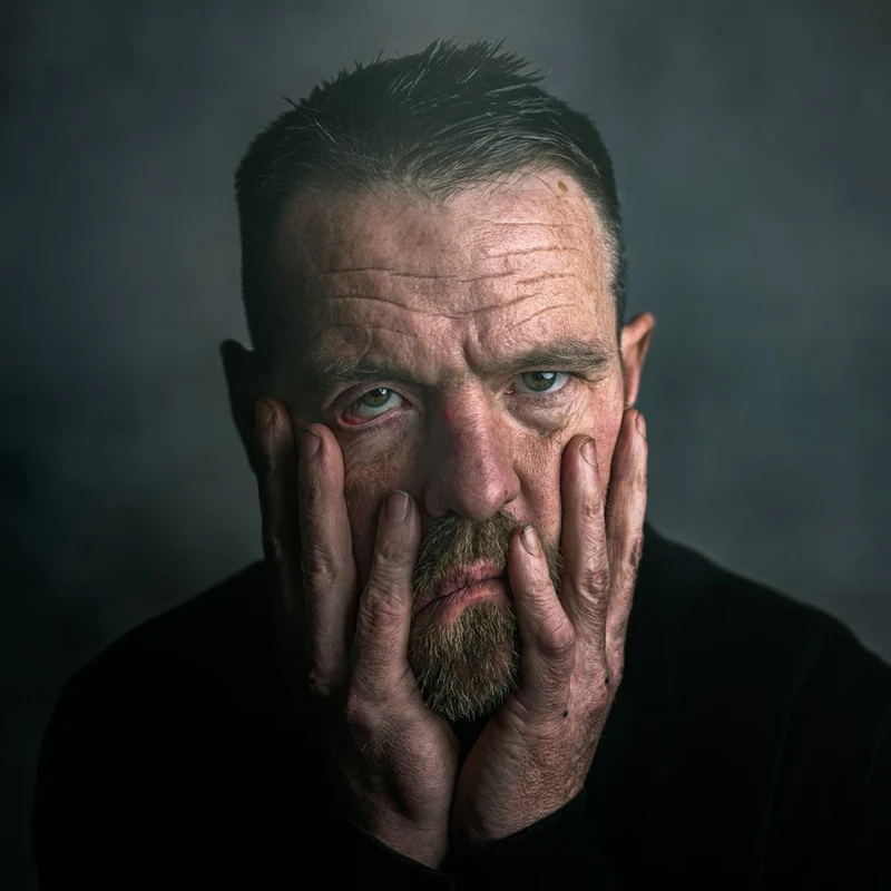 Pensive Man Portrait