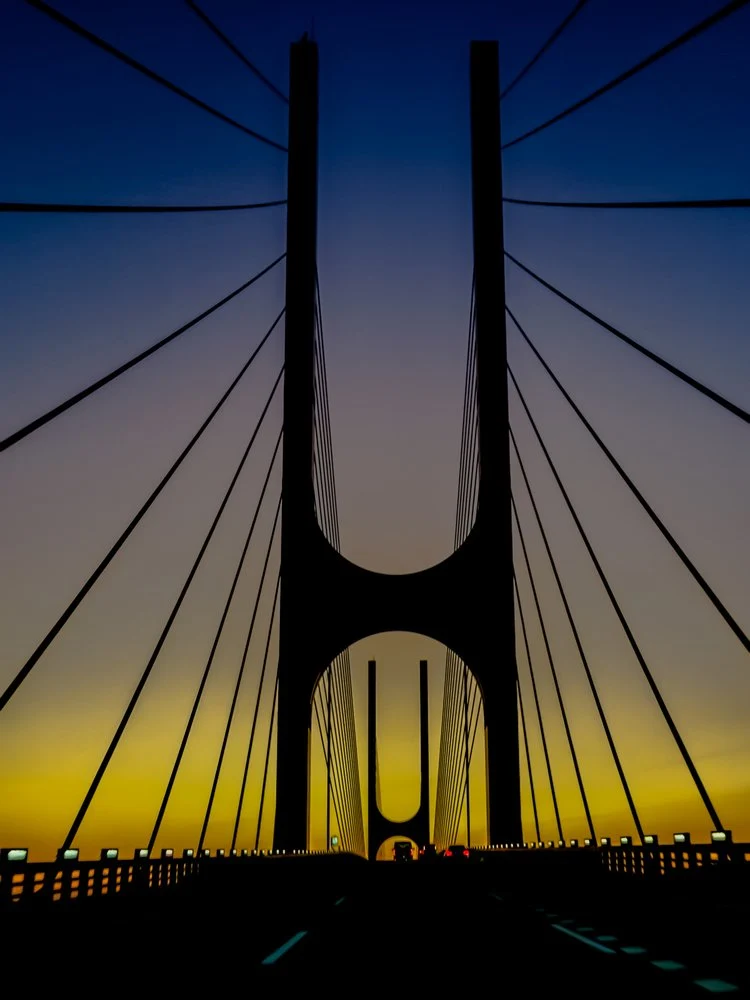 Twilight Bridge Silhouette