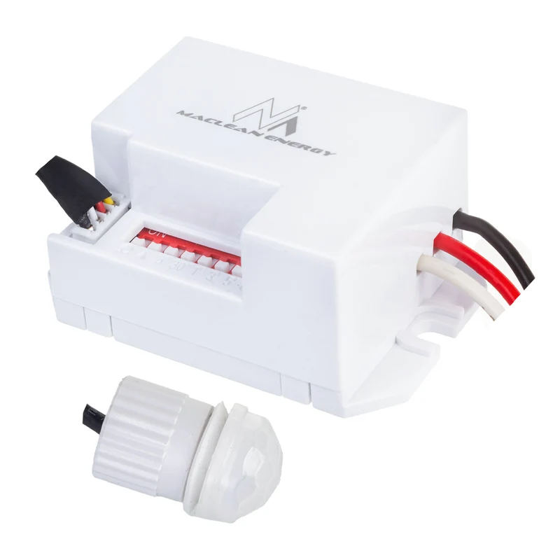Maclean MCE32 PIR-Bewegungsmelder, mit externem Sensor, 12-24V DC, 360°