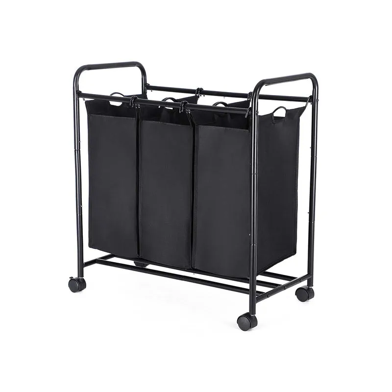 Wäschesammler mit 3 abnehmbaren Stofftaschen
