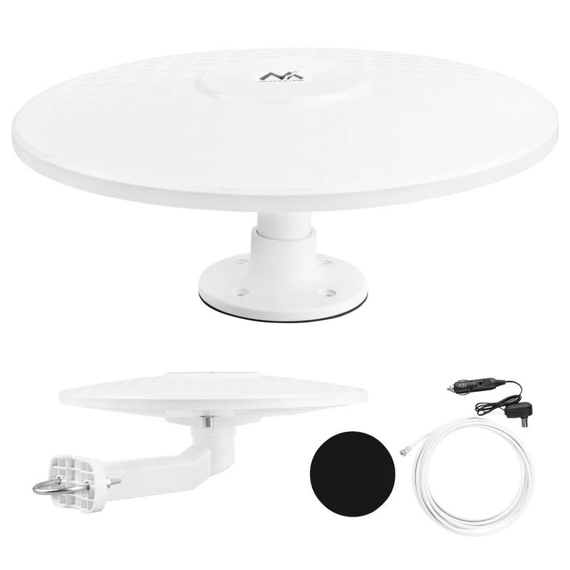 Maclean DVB-T/T2 HEVC Rundstrahl-Antenne, aktiv, Wohnmobil, 12V, MCTV-103