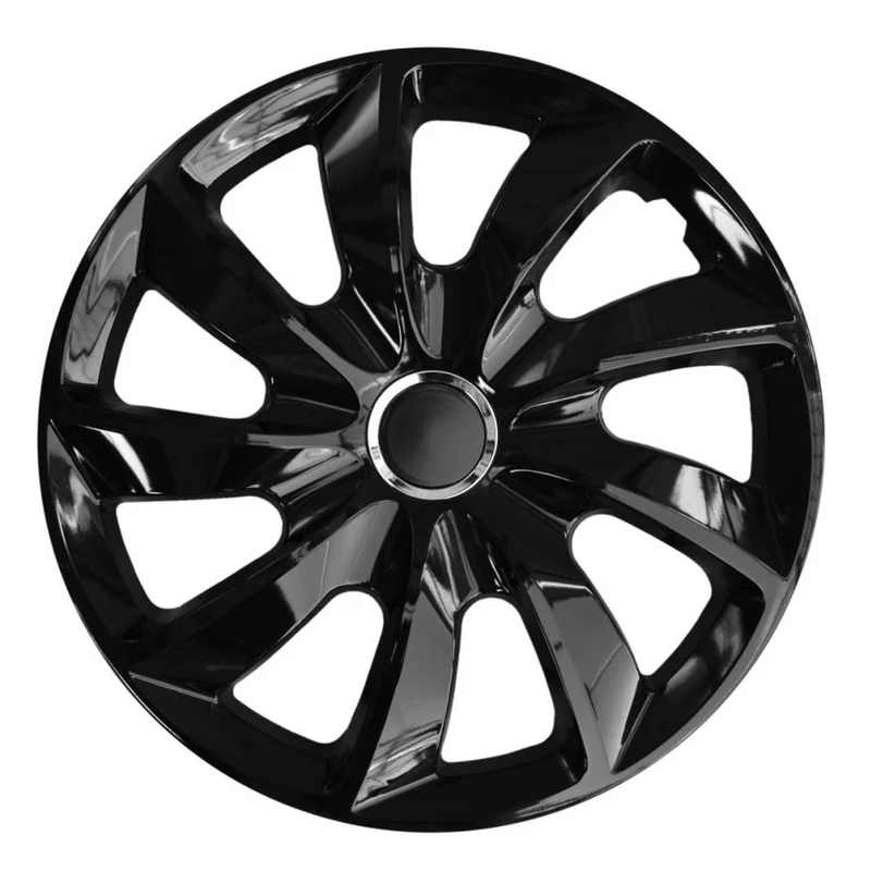 Radkappen Stig 14" Schwarz Lackiert ABS-Kunststoff 4 Stück