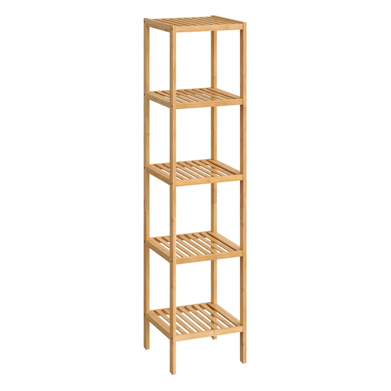 Bambus 5 Ablagen 33 x 33 x 146 cm schmal