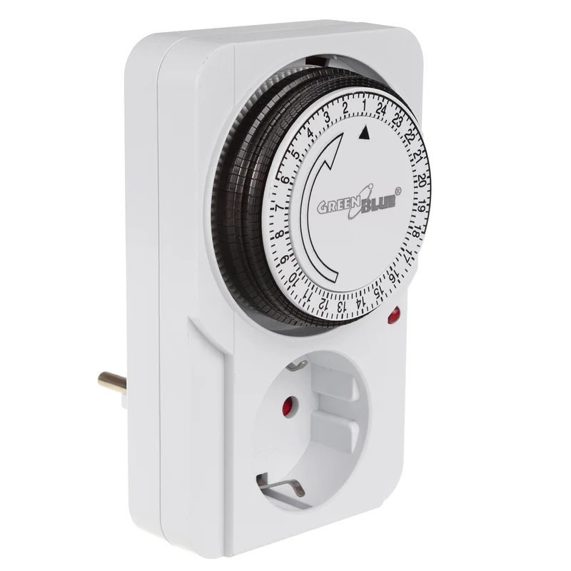 Mechanische Zeitschaltuhr GreenBlue, 48 Programme, max. Belastung 16A, IP20, GB360 F