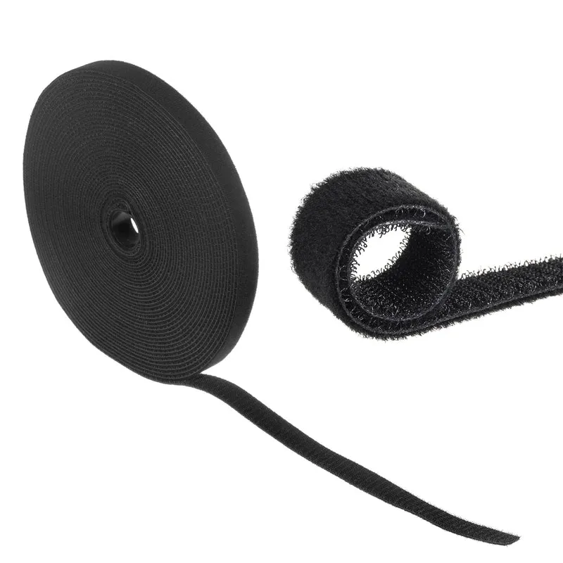 Maclean TV Systems Klettband Kabelbinder schwarz oder weiß