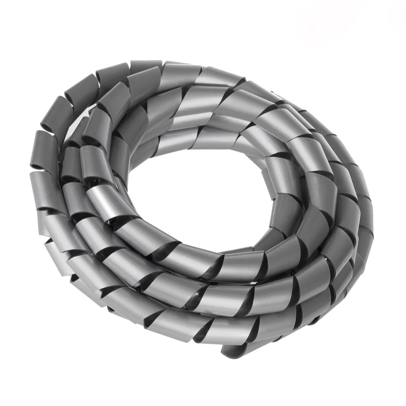 Maclean Kabelabdeckung, Maskierung, (20.4*22mm), 3m, Silberspirale, MCTV-687S