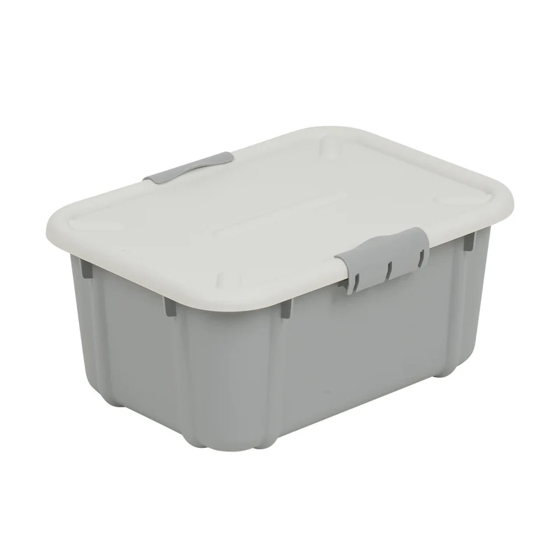 BranQ Velur 8L Aufbewahrungsbox mit Deckel hellgrau