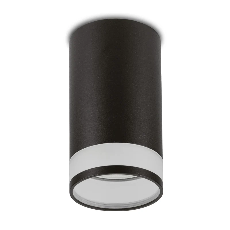 Maclean Anbauleuchte/Spot, rund, Aluminium, GU10, 55x105mm, schwarz, MCE361 B