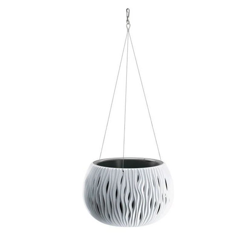 Hängender Topf mit Prosperplast Sandy Bowl DSK290WS S449 weiß