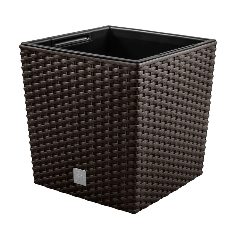 Blumentopf mit einem Beitrag Rato Low DRTS265L-440U - Farbe Umbra