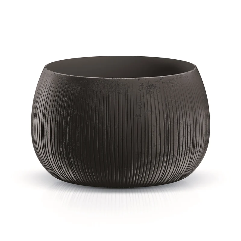 Betonschale DKB480-B411 Topf mit Einsatz - schwarze Farbe