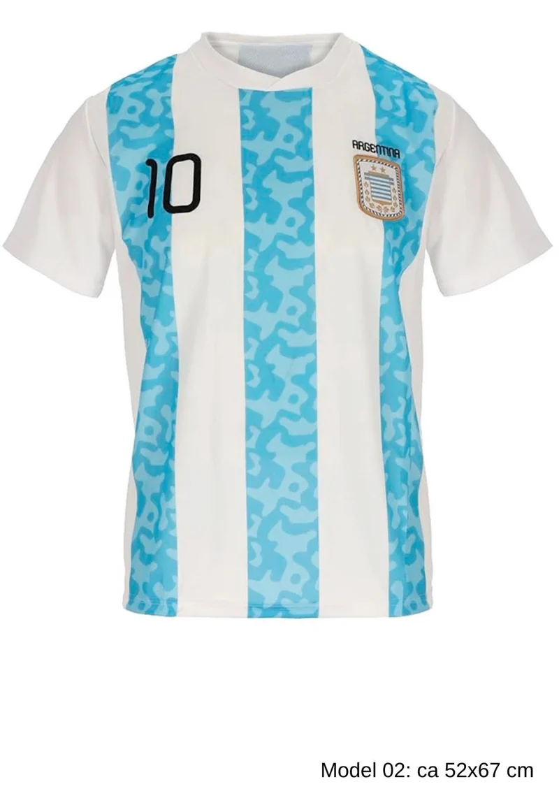 Argentinien Fan T Shirt Kinder Erwachsene WM EM Fußball Trikot
