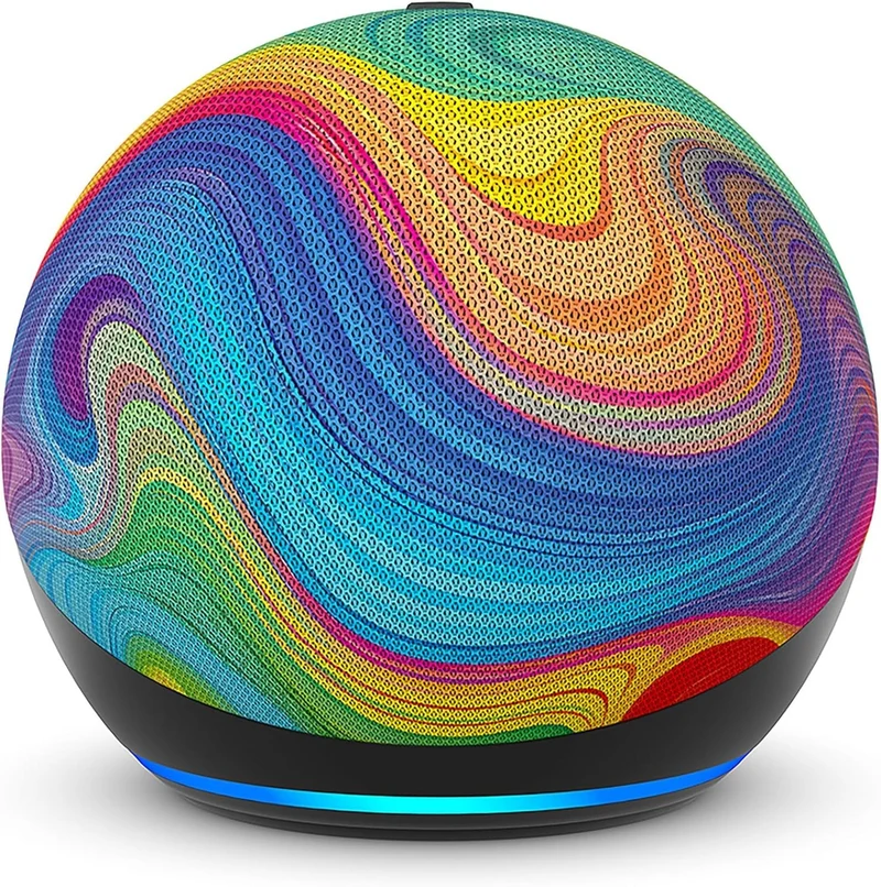 Amazon Echo Dot Kids 5.Gen Alexa Smart Speaker WLAN Bluetooth Regenbogenwirbel