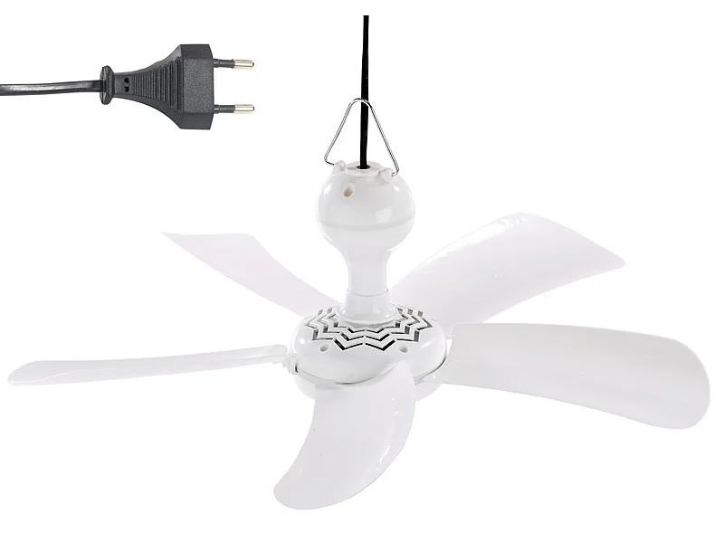 Sichler Deckenventilator Camping Ventilator 41cm Leise 230V zum Hängen