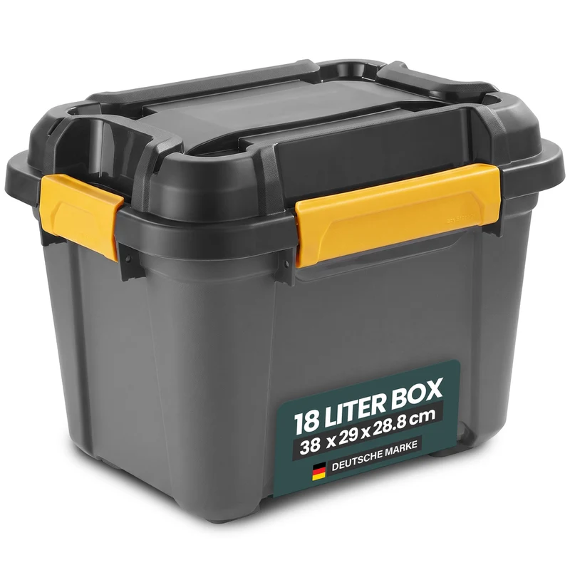 Rollbare 'Bunker Tough' Box (IP67/IPX7) mit Deckel in verschiedenen Größen (Größe wählbar)