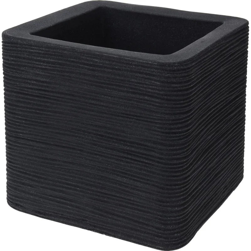 Pflanzkübel "Struktur Optik" 30x30x27 cm (Farbe wählbar)