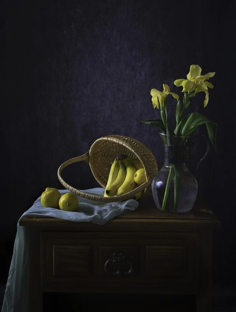 Yellow Canna and Fruits