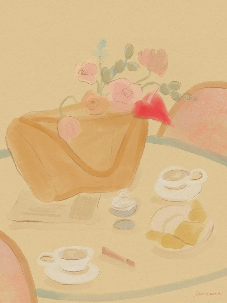 Coffee Date With Flowers