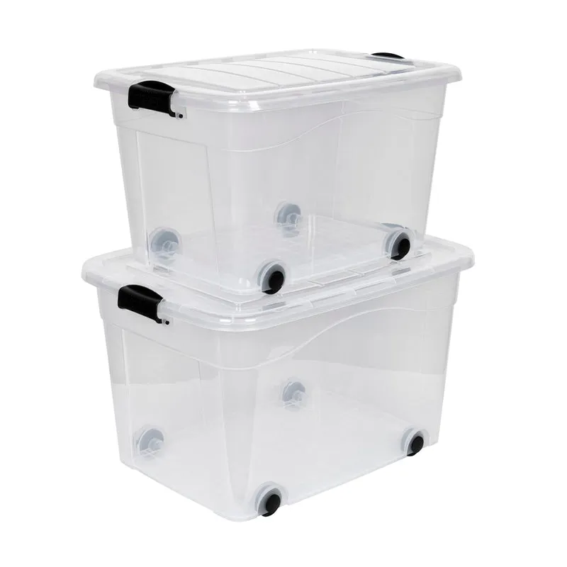 Set: 2 x Roller Box mit Deckel (100 + 60 Liter)