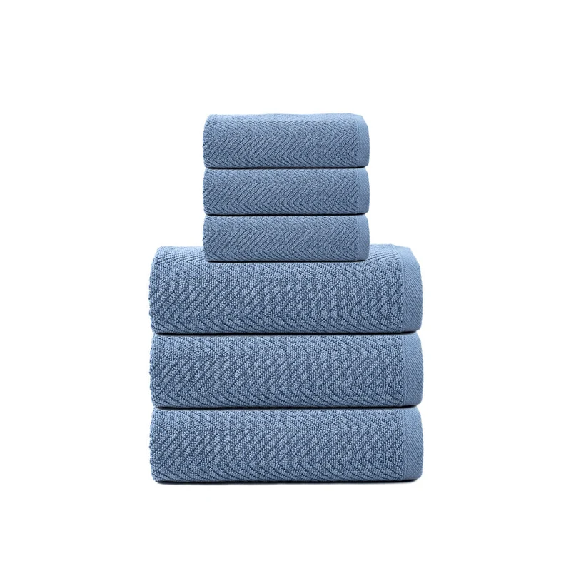 Set asciugamani 3+3 RIAD azzurro