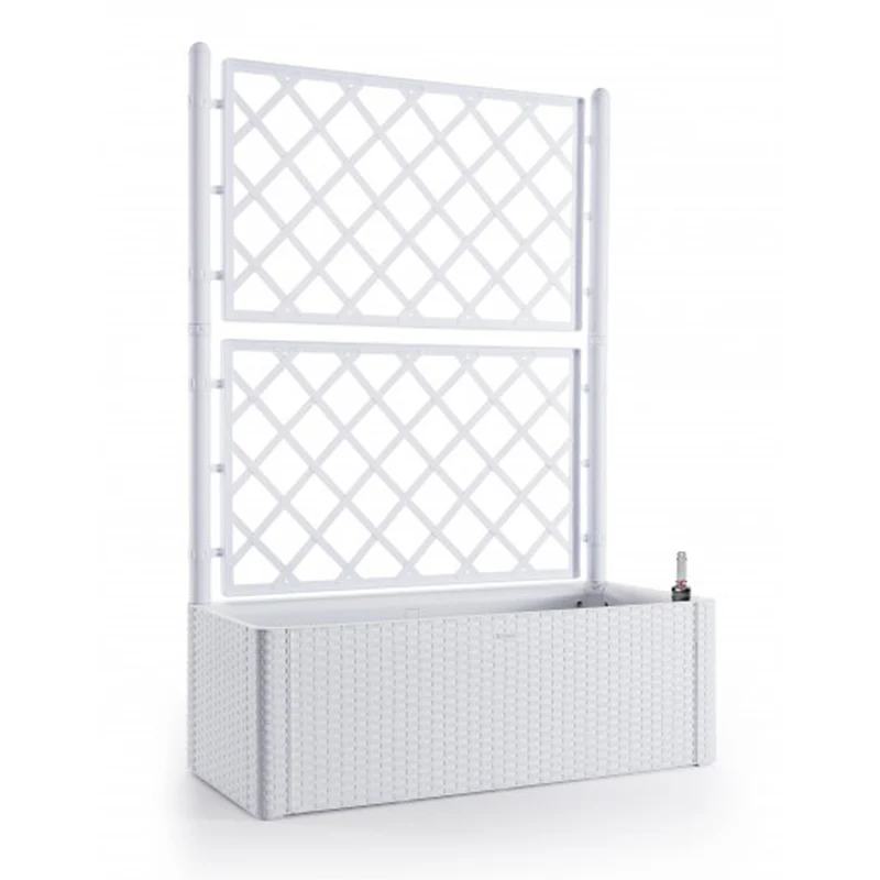 XL SPALIER Rattan (breite Version) Farbe: WEISS