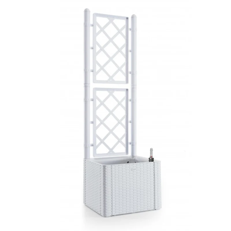 SPALIER Rattan (schmale Version) Farbe: WEISS