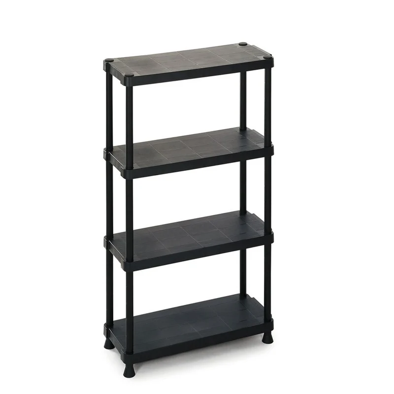 Terry Kunststoff-Haushaltsregal 12", 60 x 30 x 132 cm (schwarz)