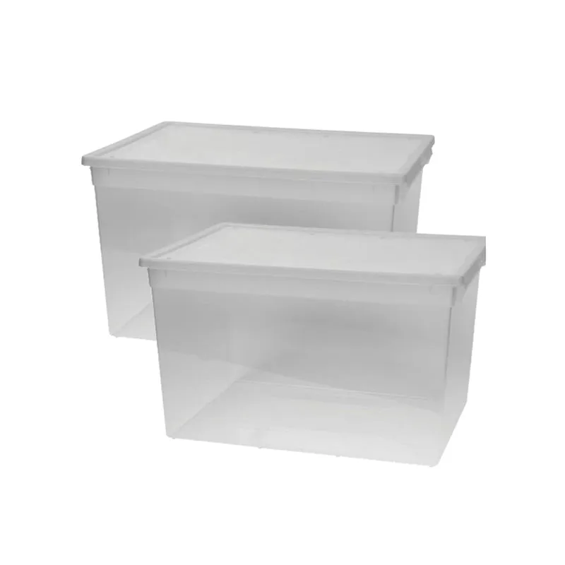 Set: 2 x LightBox 52 XXL mit Deckel, extra hoch, 50 Liter