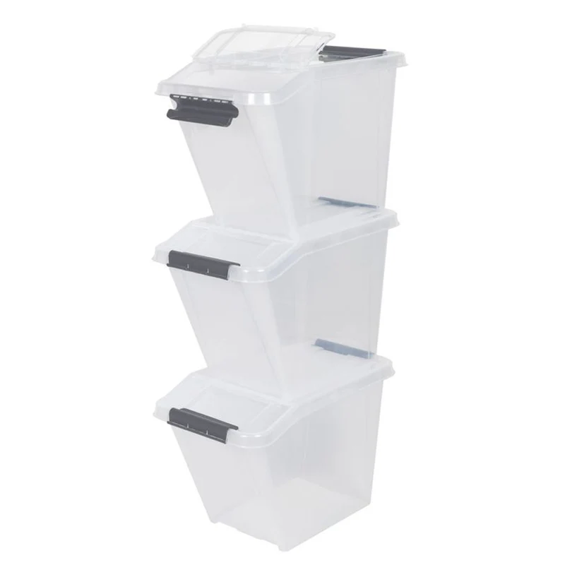 Set: 3 x ProBox 58 Liter, Transparent