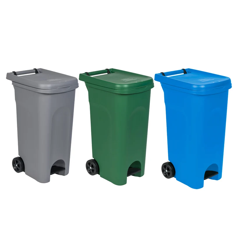 Mehrzwecktonne 80 Liter mit Pedal (Farbe wählbar)