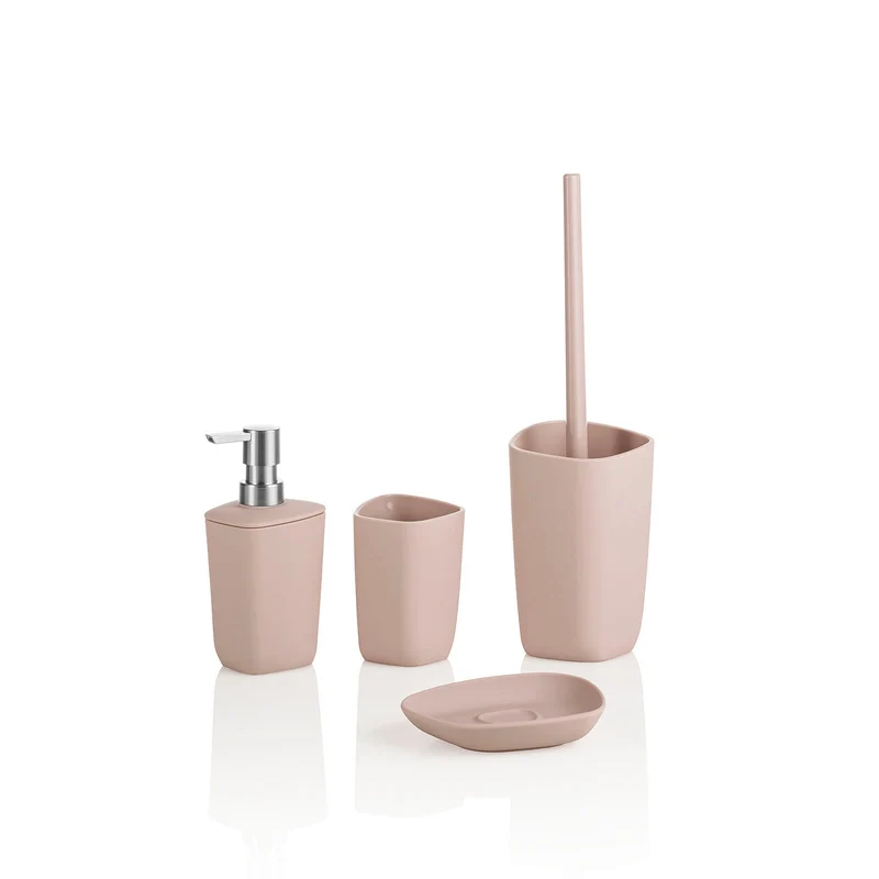 Set bagno 4 pezzi OASIS | Rosa