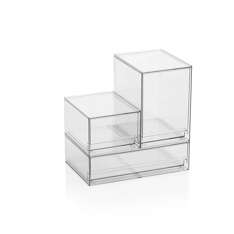 Set 3 contenitori con cassetto estraibile KLIA