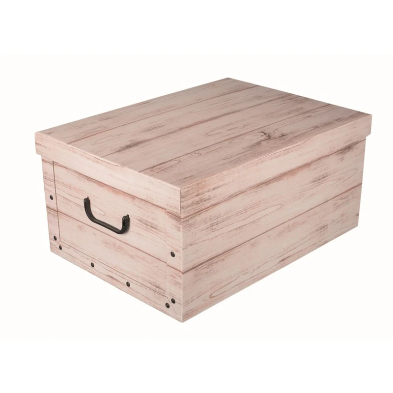 Dekokarton - Motiv: Holz Weiß (White Wood)