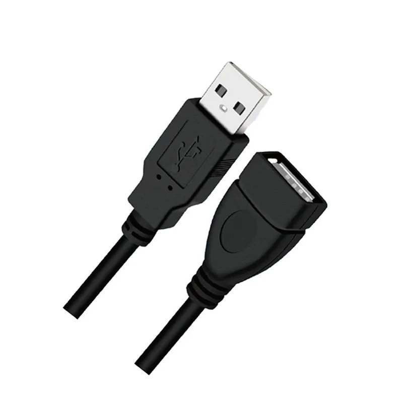 USB Verlängerungskabel 1m Datenkabel USB 2.0 AF-AM Kabel Adapter Schwarz