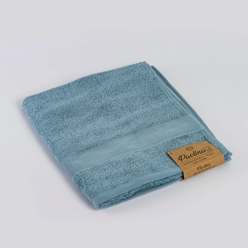 Asciugamano viso PAOLINA azzurro