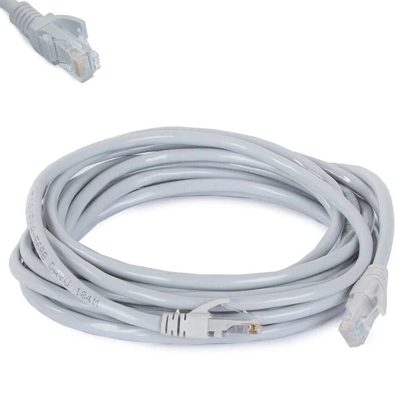 LAN Netzwerkkabel RJ45 – Hochwertiges Ethernetkabel mit Vergoldeten Steckern, Flexibles PVC-Material, Für PC, Router, Modem & Switch, Verschiedene Längen