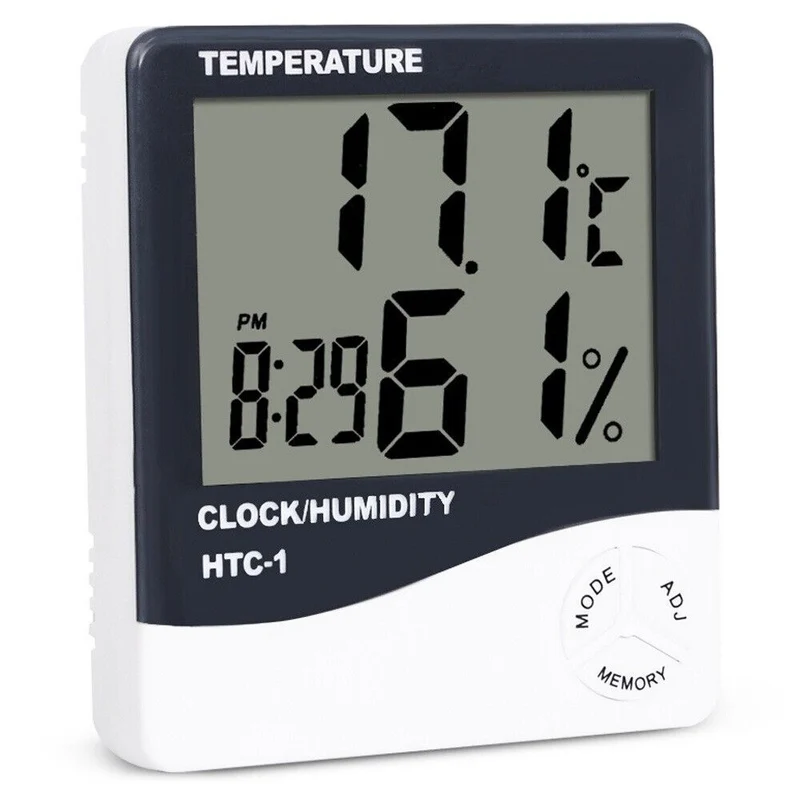 Digitales Thermometer Innen interner Datums Mini LCD Elektronisches 5907451301227