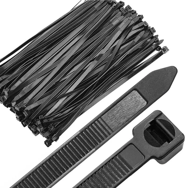 Kabelbinder schwarz 3.6 x 200mm 100 Stück UV-Beständig | Witterungsbeständig