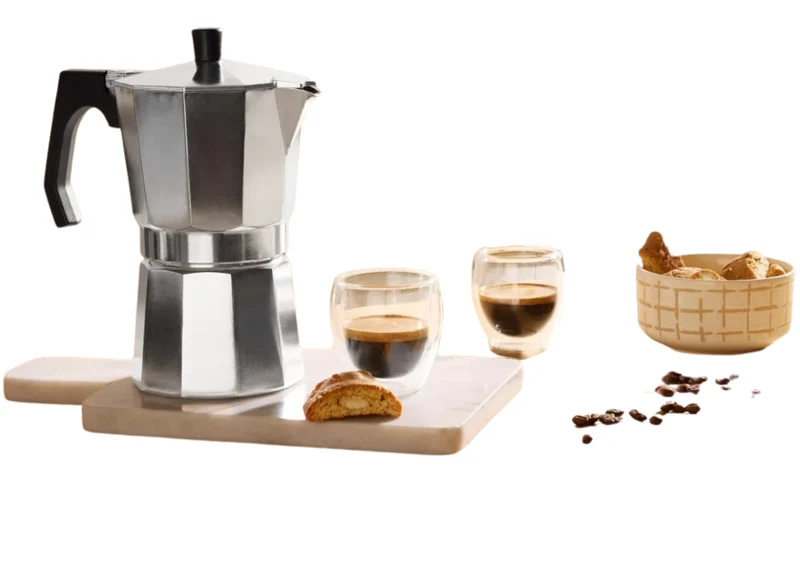 SILVERCREST® Espressokocher 9 Tassen Aluminium – Mokkakanne Espresso Kocher 330ml