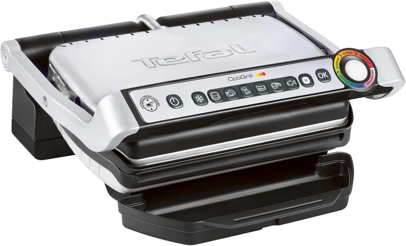 Tefal OptiGrill Kontaktgrill 2000W mit 6 Programmen Automatik Grill