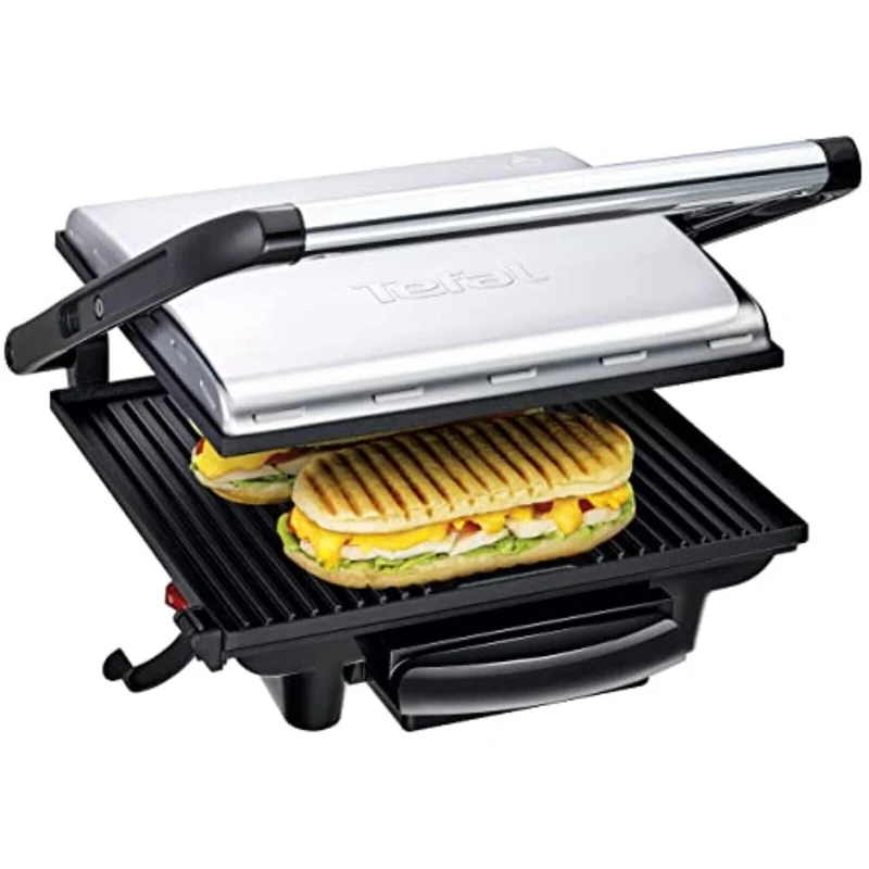 Tefal Kontaktgrill 2000W – Elektrogrill, Panini Grill & Sandwichmaker mit Antihaftbeschichtung